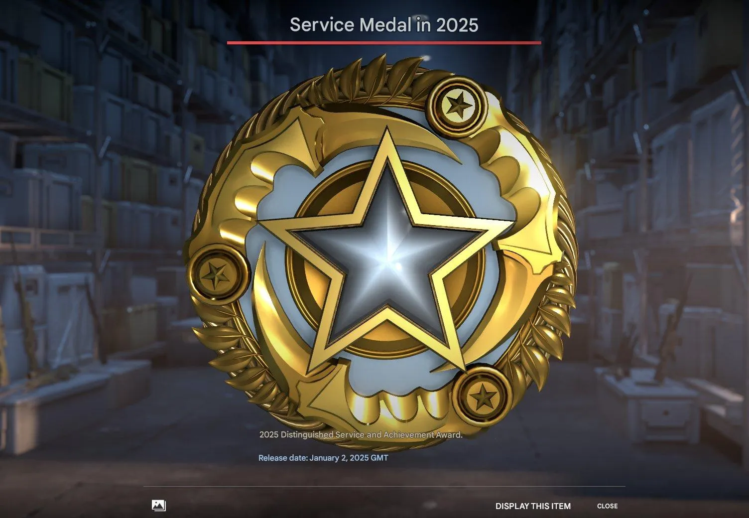 CS187 Prime + 361 Hours + 6 Medals + Bloodhound + 5-Year + 10-Year + Loyalty + 2025 Service + Global Offensive 